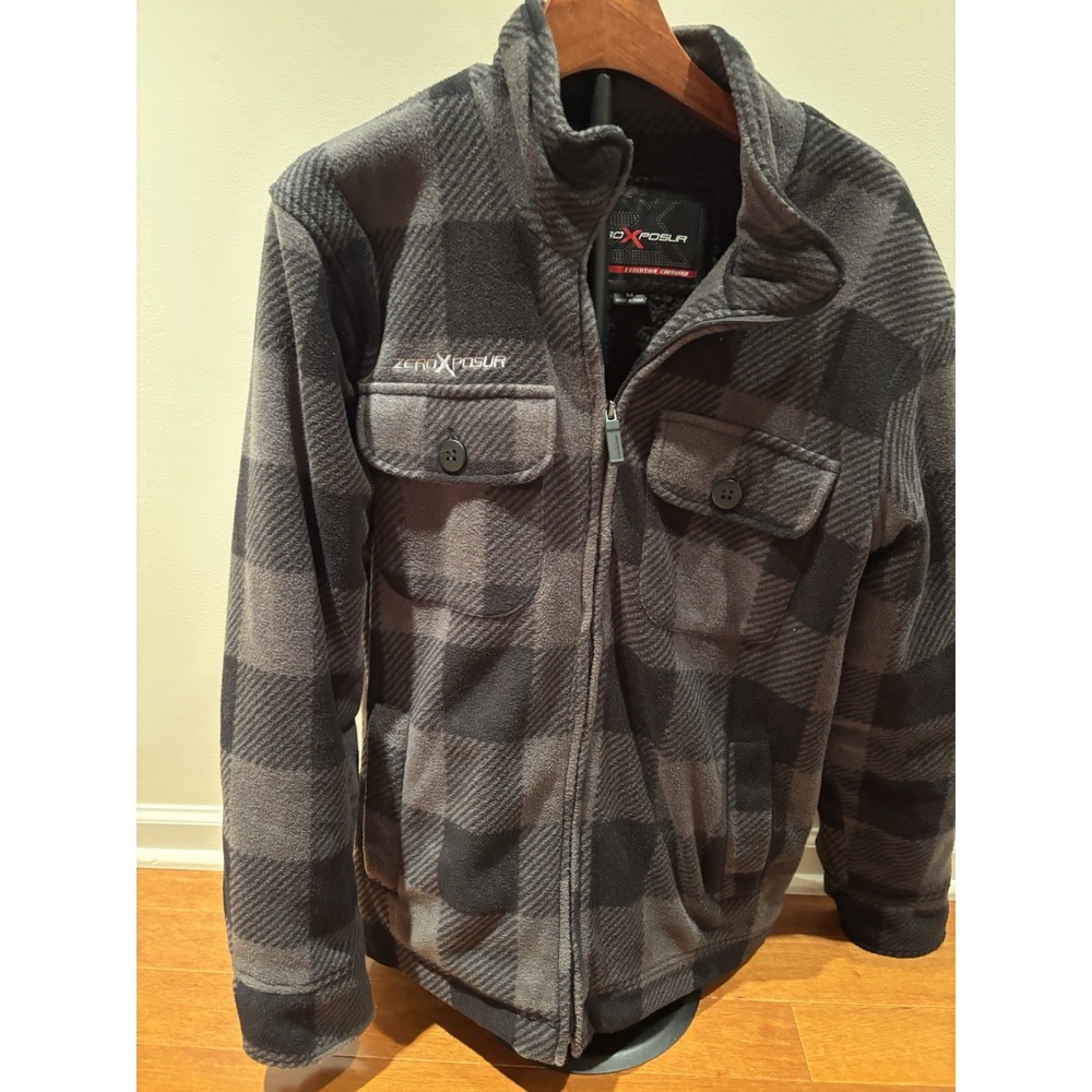 ZeroXposur Men's Medium‎ Full Zip Fleece Jacket Gray